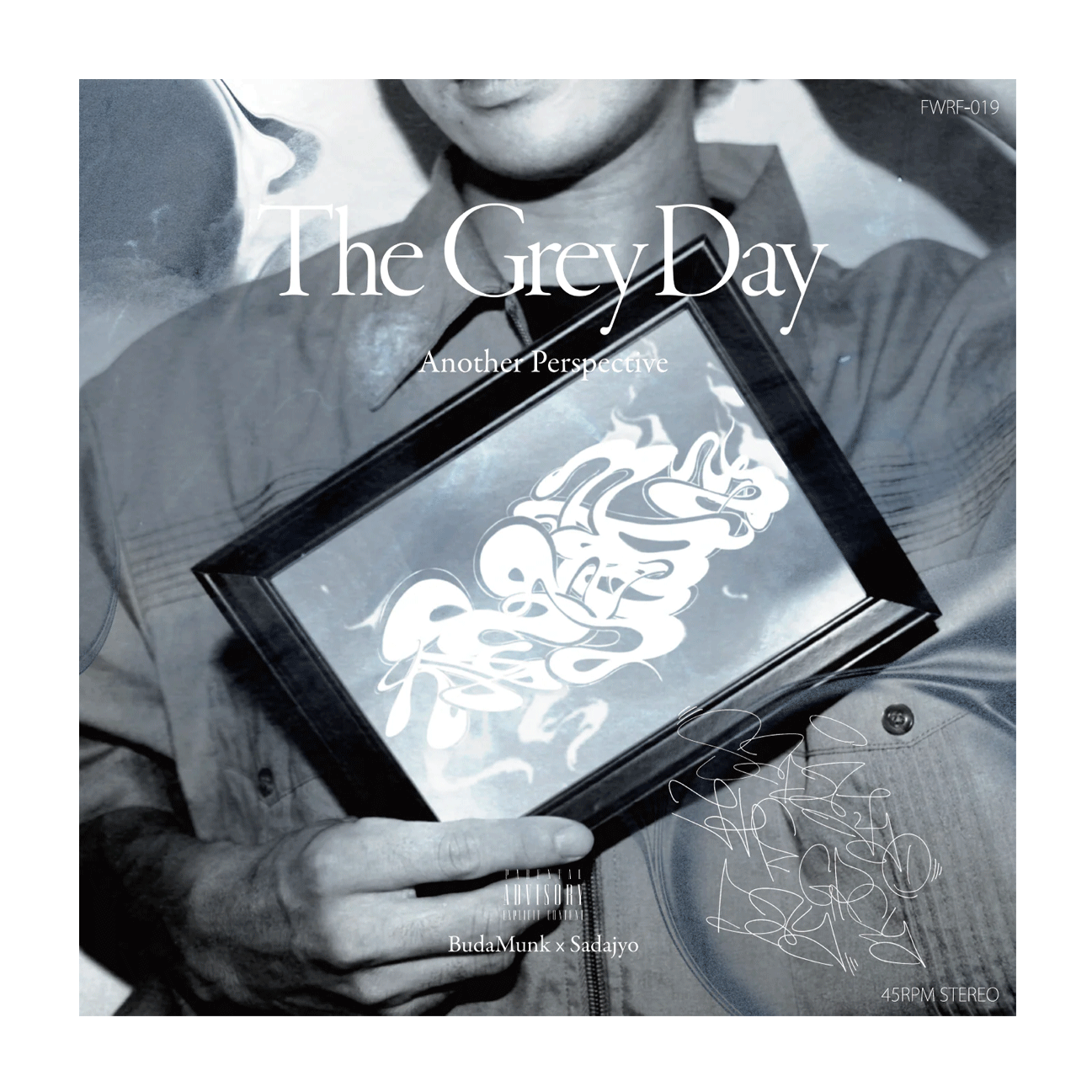 On Sale May 23 【Pre-Order】 FWRF-019 BudaMunk×Sadajyo - THE GREY DAY / A BRUSH (7inch)